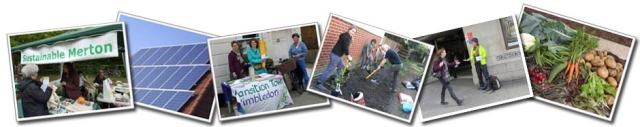 Sustainable Merton activities - solar, gardening, stalls and growing vegetables